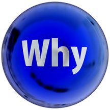 Image: icon with the word why