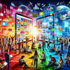 A representation of the vastness of technology websites