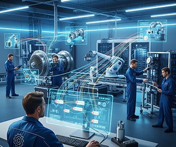 A maintenance supervisor uses a CMMS to distribute preventive maintenance jobs to his team.