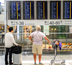 Image: arrivals-departures board