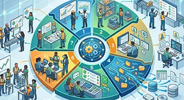 The phases of CMMS implementation for operational success.
