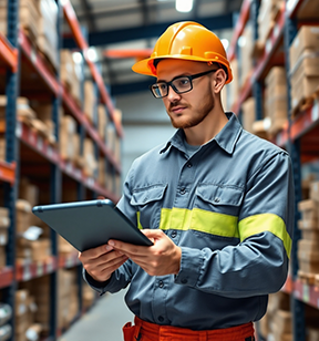 A stockroom uses a CMMS for inventory management.