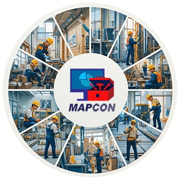 MAPCON CMMS gives business a competitive edge because of preventive maintenance efficiency and productivity.