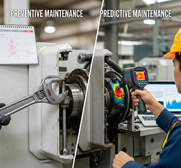 Technicians performing both preventive and predictive maintenance.