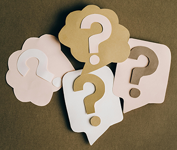 A series of question marks for MAPCON Q&A