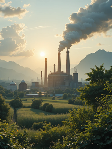 An energy-efficient facility implementing sustainable facility management practices.