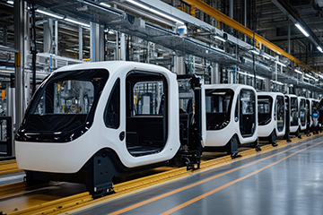 Vehicle production line running smoothly after maintenance improvements.