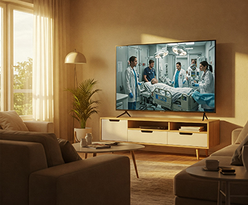 Television hospital show representing facility maintenance through a CMMS.