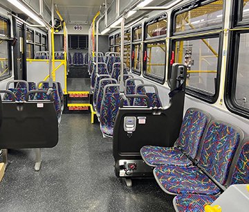 Image: seats on a motorcoach