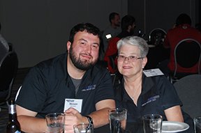 Image: conference staff and attendees