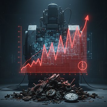 A computer monitor showing the annualized failure rate for equipment.