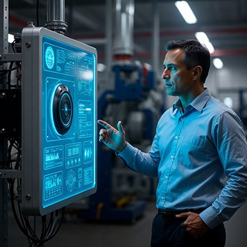 A maintenance manager interacts with AI integrated in his CMMS.