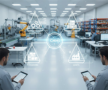 A balanced manufacturing operation due to proper CMMS usage.