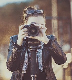 Image: woman with camera