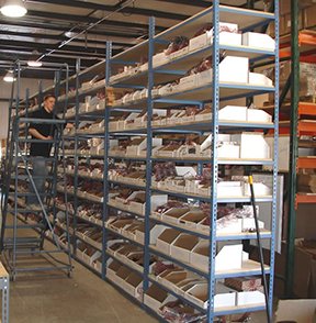 Image: shelves of stock