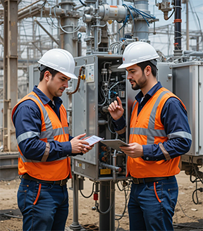 Maintenance technicians use a web-based CMMS for their daily work orders.