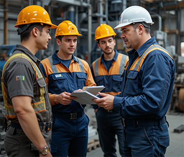 A maintenance manager exhibits competent leadership skills for better success in his team.