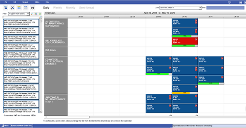 MAPCON's resource scheduler for better maintenance management success.