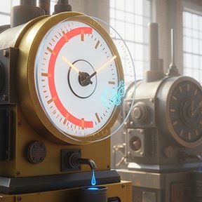 Manufacturing equipment using time-based maintenance metrics.