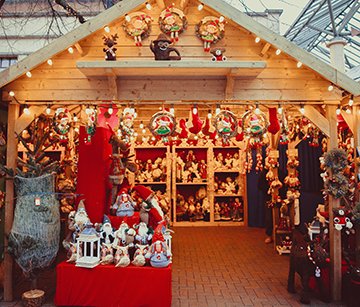 Image: shelves of gifts
