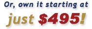 MAPCON Software starts at just $495 to own!