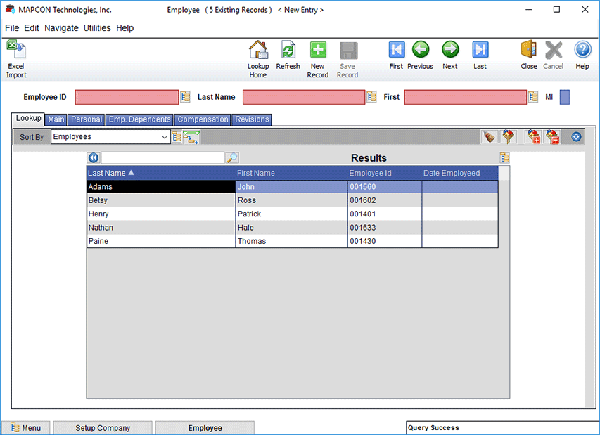 MAPCON Human Resources Module