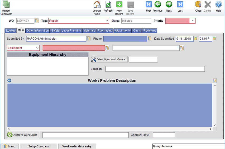 MAPCON Advanced Maintenance Module