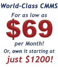 World-class CMMS for as low as $69 per month